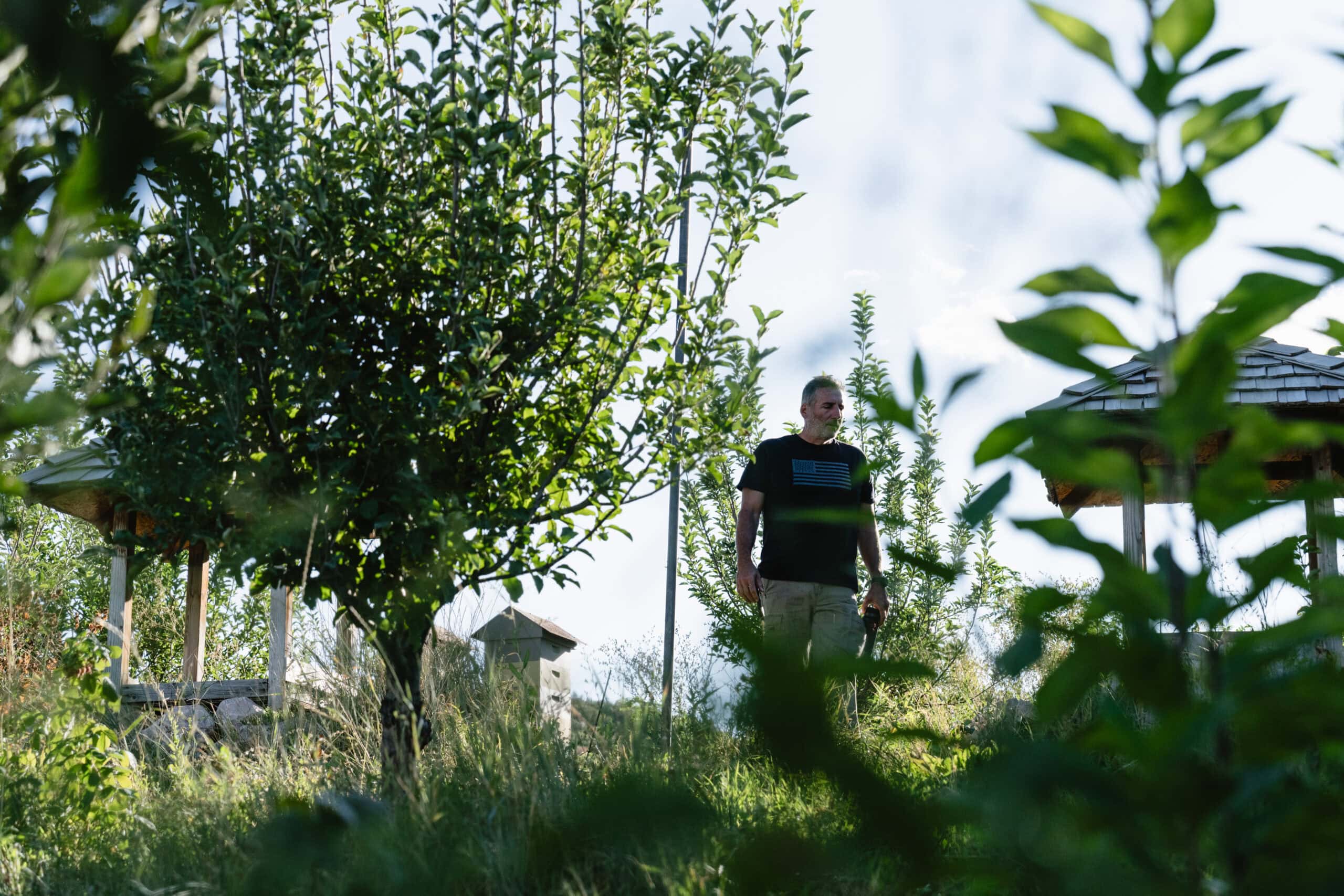 Rural Figure Walking